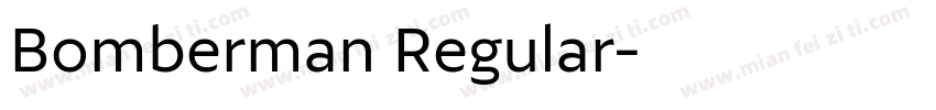 Bomberman Regular字体转换